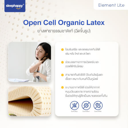 ที่นอน 3.5 ฟุต SLEEPHAPPY ELEMENT LITE V.2 หนา 6 นิ้ว_3